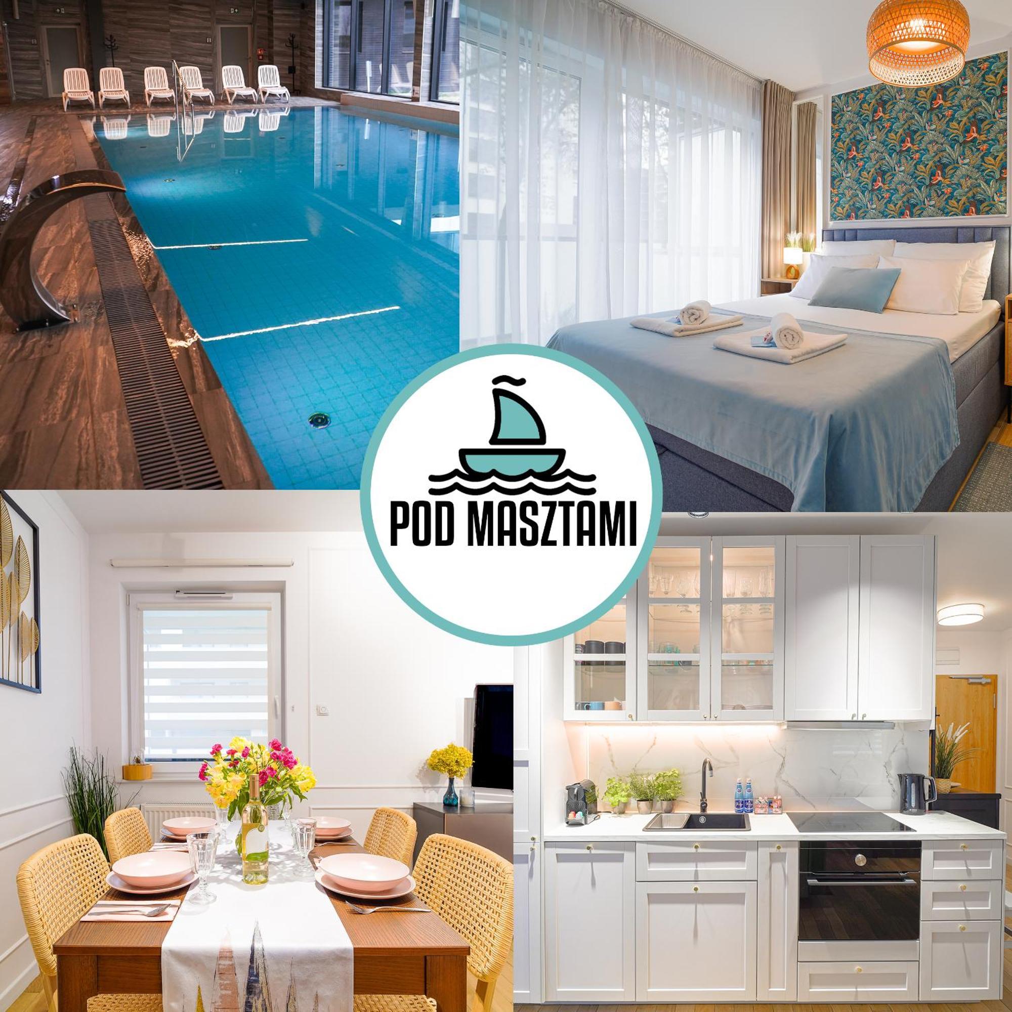 Lulu Apartments - Pod Masztami - Apartament Dwupokojowy - Basen Silownia Parking Kołobrzeg Buitenkant foto
